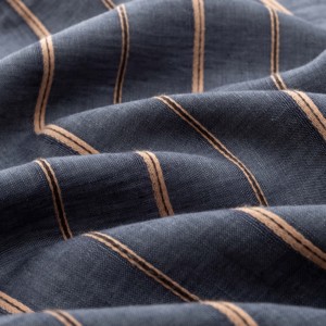 Tissu teint solide en lin pur 100% antibactérien écologique en gros pour vêtements - Product Image 2