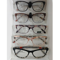 Monture de lunettes colorée en acétate pour homme et femme, style œil de chat, livraison aléatoire