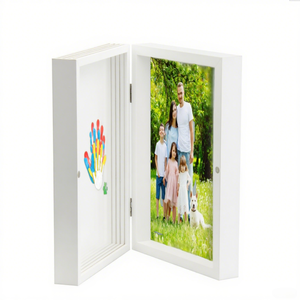 <span class=keywords><strong>Cadre</strong></span> souvenir empreinte de main en gros, type livre à pages tournantes, panneaux acryliques DIY, fente photo, couleur personnalisée - Product Image 1