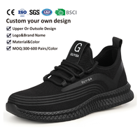 Chaussures de sécurité pour hommes avec semelle intermédiaire amortissante, semelle extérieure antidérapante et résistante à l'huile, anti-fatigue et coussinées, idéales pour le travail en position debout
