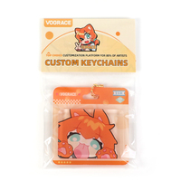 Porte-clés en acrylique personnalisés, style blister, double face, imprimés UV, dessins animés, anime - Haute qualité