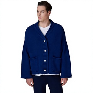 Fabricante Profesional de Suéteres, Personalización OEM, Cárdigan Unisex de Lana/Acrílico con Cuello en V para Todas las Temporadas, Tejido de Punto 12 GG, Estilo Europeo - Product Image 6