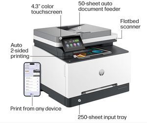 Imprimante laser couleur tout-en-un sans fil HP Color LaserJet Pro MFP 3301fdw - Product Image 2