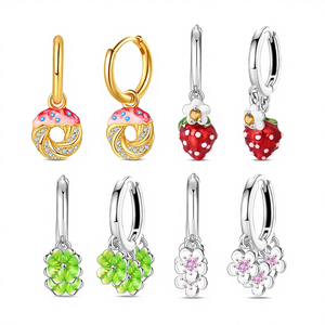 أقراط مجوهرات أنيقة عالية الجودة أقراط فراشة عصرية لطيفة أقراط بالجملة للنساء أزياء متدلية أقراط مجموعة مرصعة بالأذن - Product Image 1