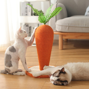 Fabrika doğrudan satış kapalı kedi tırmalama oyuncak havuç tasarım Sisal dayanıklı kedi tırmalama sütunu - Product Image 2