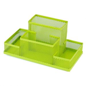 Metal Mesh Desk Organizer Stationary Storage Stand <b>Pen</b>, Pencil Holder for Office, Home, and Study Table - Product Image 3