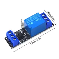 Módulo de Relé de 1 Canal DC 5V con Optoacoplador, Activación por Nivel Bajo, 10A 250VAC para Control de MCU, AVR, PIC, PLC