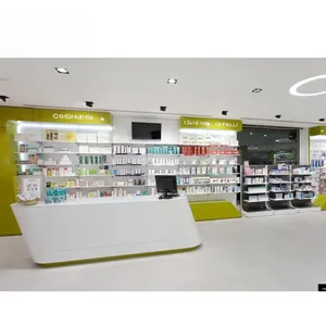 Estante de vidrio para farmacia, gran aplicación, supermercado, tienda de medicamentos - Product Image 1