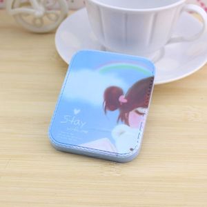 Cute Cartoon <b>Mirror</b> And Comb Set 6.5x8.5Cm With Portable Case For Makeup And Daily Use - Product Image 4