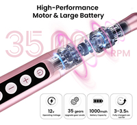 Machine à ongles rechargeable 35000 tr/min 2-en-1 avec lampe UV LED, stylo perceuse électrique pour le durcissement du vernis gel, manucure OEM ODM