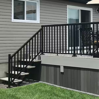 Système de balustrade en aluminium de qualité supérieure avec surface thermolaquée pour les projets de protection et de sécurité des balcons résidentiels
