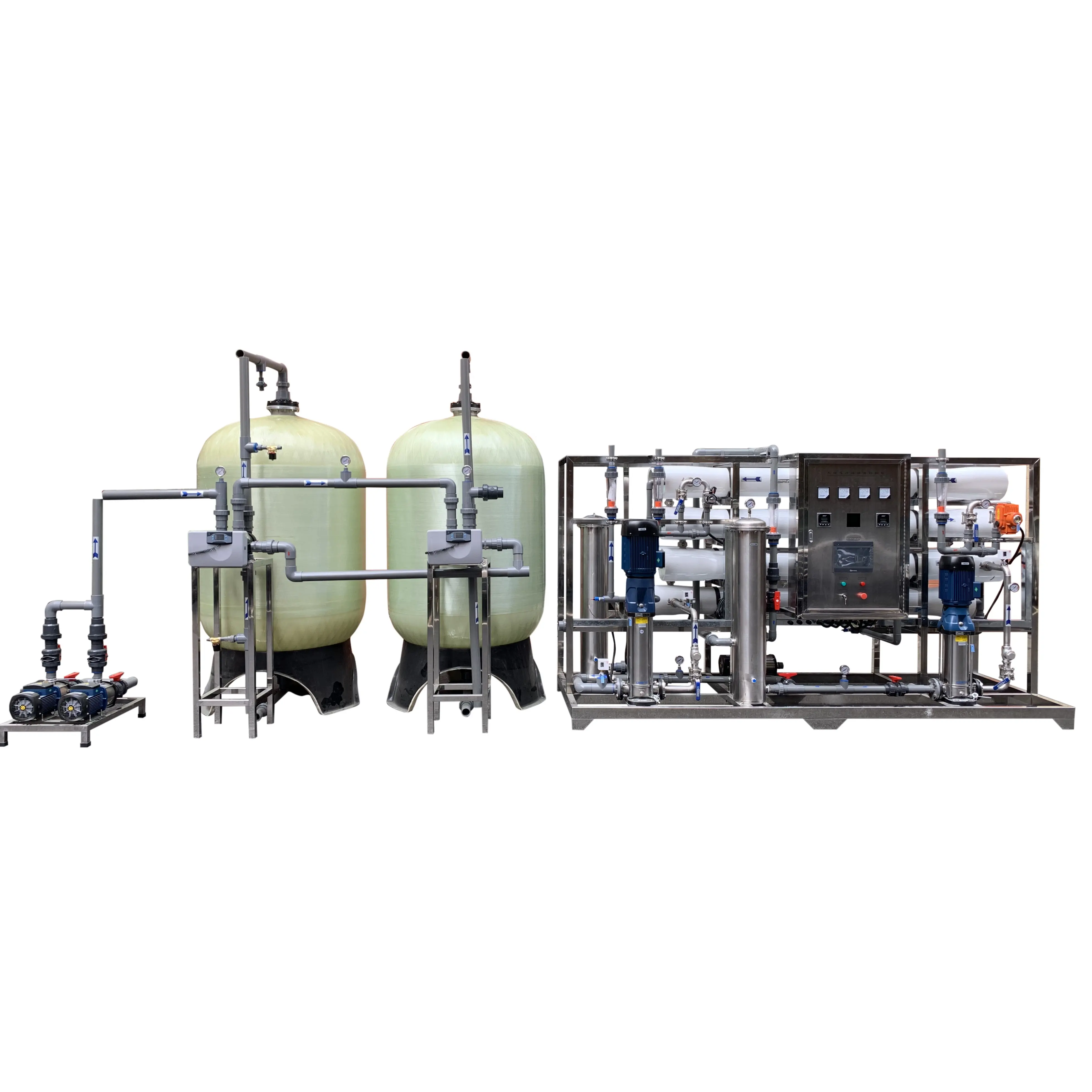 5TPH Stage Two Industrial Water Treatment Purifier Machine RO Treatment Plant dimensioni del contenitore sistema ad osmosi inversa