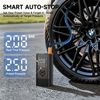 Mini compresseur d'air électrique sans fil portable pour pneus de voiture, pompe gonflable sans fil, gonfleur de pneus numérique, moniteur de pression ABS