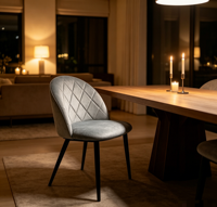 Vente en gros de chaises rembourrées nordiques pour cuisine salon restaurant salle à manger en velours coloré 4 chaises pour table à manger