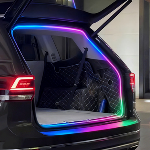 Bande lumineuse LED RGB universelle de 4 m pour coffre, éclairage <span class=keywords><strong>d</strong></span>'ambiance, <span class=keywords><strong>d</strong></span>écoration, éclairage de coffre arrière - Product Image 3