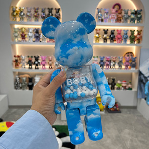 KAW 400% pour figurine Bearbrick, jouet décoratif d'intérieur en plastique et article cadeau pour collection de poupées d'enfants - Product Image 2