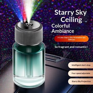 <span class=keywords><strong>Profumo</strong></span> liquido per auto da <span class=keywords><strong>uomo</strong></span> di alta gamma, con aromaterapia, diffusore automatico intelligente a tre colori a forma di stella, da inserire nel portabicchieri - Product Image 2