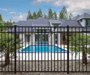 Rampe en aluminium, clôture de jardin en métal ornemental, clôture de jardin en métal, <span class=keywords><strong>poteau</strong></span> de clôture en acier galvanisé - Product Image 6