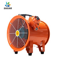 Ventilateur d'extraction axial industriel portable en fonte de 8 à 24 pouces avec conduit de 5 m pour atelier (OEM)