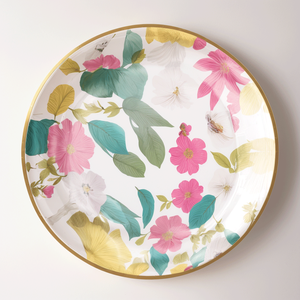 Platos <span class=keywords><strong>de</strong></span> fiesta <span class=keywords><strong>de</strong></span> papel personalizados ecológicos <span class=keywords><strong>de</strong></span> alta calidad al por mayor, <span class=keywords><strong>vajilla</strong></span> desechable para fiestas - Product Image 1