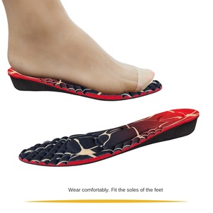 Semelles intérieures confortables et respirantes avec amorti EVA, hauteur réglable (2-5 cm), pour le sport, les loisirs et la santé, avec aimants. - Product Image 2