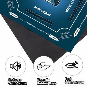 FX Cross-border Luxury Mahjong Natural Rubber Automatic Modern Casino Standard Simple Oversized Thickened <b>Table</b> <b>Mat</b> Mute - Product Image 2