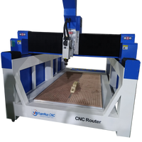 Routeur CNC 1325 ATC à 4 axes avec structure en acier, changement d'outil automatique, précision de 0,01 mm, broche de 9 kW, 220V/380V