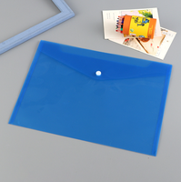 Enveloppes en plastique poly transparent Sacs de fichiers transparents Dossiers de documents à bouton-pression Dossier de fichiers à une poche
