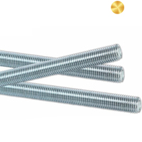 Galvanized/Zinc Plated Black Low Carbon Steel Metric Threaded Rod/Bar DIN975 DIN976 Grades 4.8 & 8.8