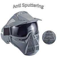 Vente en gros de transformateurs de bouclier intégral en plastique ABS durables CS équipement de combat anti-pulvérisation casque à lentille PC