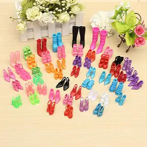 Wholesale 60 Pairs Trendy Mix Assorted Doll Shoes Multiple Styles Heels Sandals For Dolls