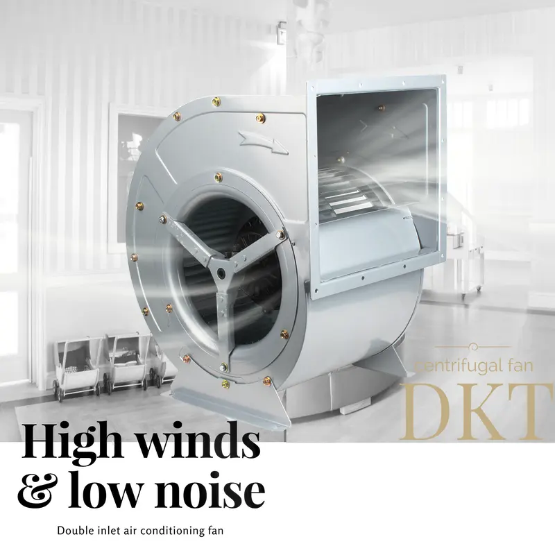 Ventilateur de climatisation 14 pouces 350mm 380V 5KW 11000cmh ventilateur de climatisation industriel à grand débit d'air grande puissance