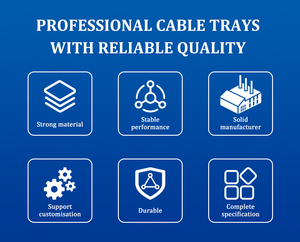 Canaletas para Cables de Acero Galvanizado de Alta Resistencia con Cubierta para Cableado de Edificios Comerciales, a Prueba de Polvo, de Alta Resistencia - Product Image 6