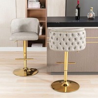 Nouvelle Chaise de Bar Italienne Moderne, Chaise Haute Pivotante de Luxe Léger et Tendance pour la Maison et l'Hôtel