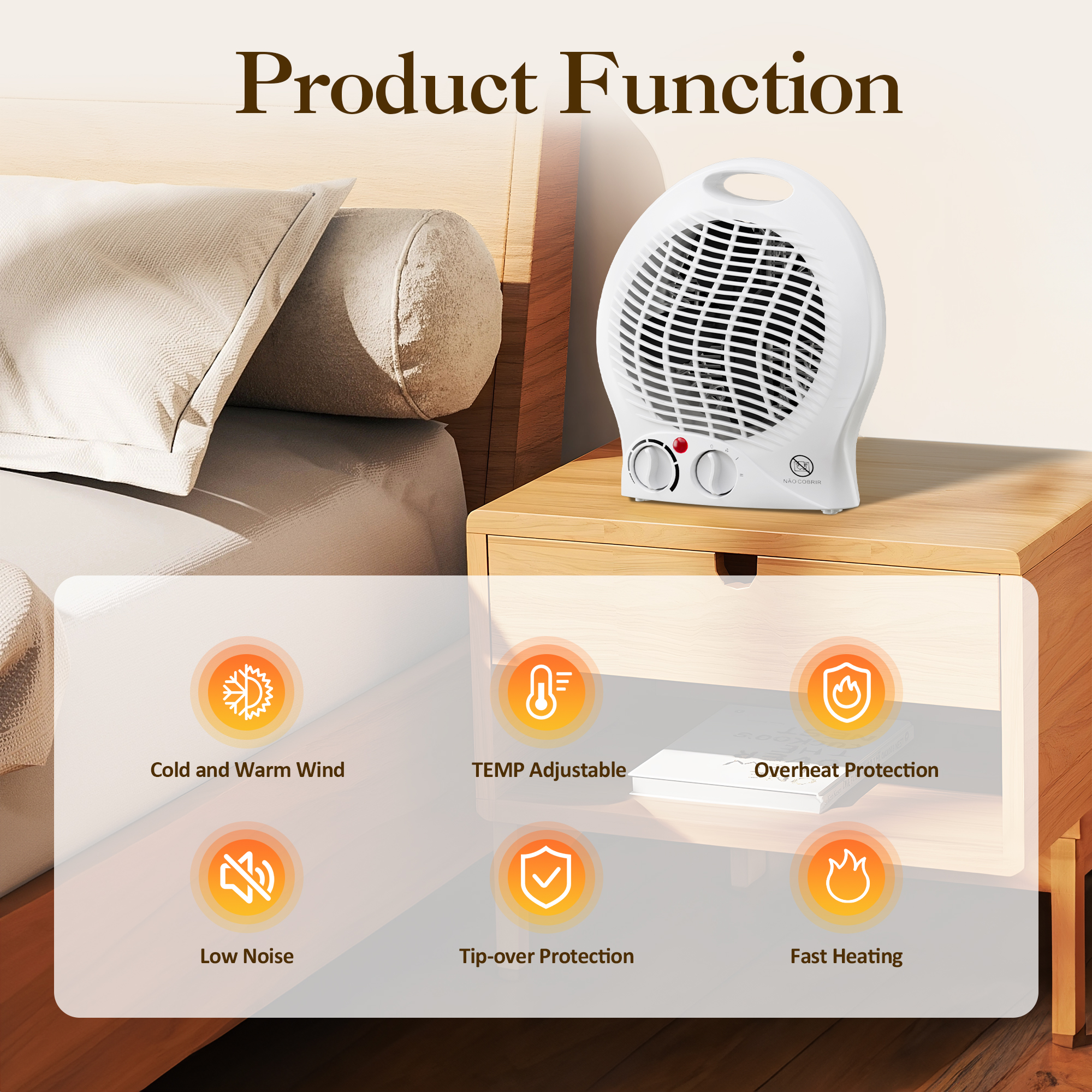 heater electric fan