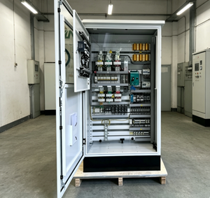 Armoire de commande PLC personnalisée en aluminium/acier, optionnelle, panneau de distribution d'énergie industrielle basse tension 220V IP55 avec serrure intelligente <span class=keywords><strong>DR</strong></span> - Product Image 5