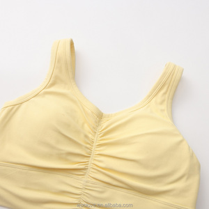 Reggiseno Sportivo Quotidiano in Lana Merino Lavorata a Maglia Senza Ferretto con Dettaglio Frontale Lusinghiero ed Eleganza Stratificata - Product Image 3