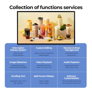 Advertising Animation Graphics Cloud-Based CMS Hanging Wall Mounted Kiosk 4K Touch <b>Screen</b> LCD Digital Poster - Product Image 5