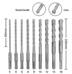 Mèche de perceuse à percussion SDS Plus à <span class=keywords><strong>4</strong></span> coupes, à cannelures en U, pour marteau électrique, pour le béton, la maçonnerie, le forage de roche, outils de construction - Product Image 2