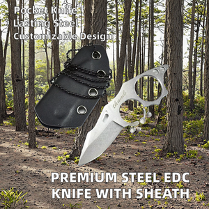 Cuchillo de Bolsillo EDC de Hoja Fija Pequeña de Acero 9Cr18MOV de Alta Calidad ZY con Funda, para Campismo al Aire Libre, Personalizable, Compatible con OEM/ODM - Product Image 2