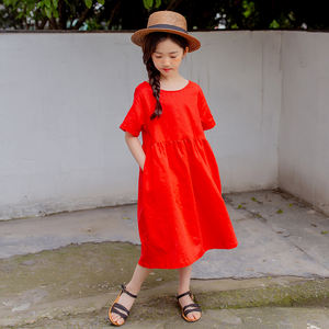 Nuevo Vestido Moderno de Algodón con Diseño de Flores Coloridas para Niñas, Estilo Princesa India, para el Verano, de Proveedor Chino - Product Image 4