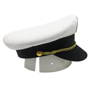 Adult Captain Hat Stain Yacht Boat Sailor Sea <strong>Marine</strong> Officer <strong>Cap</strong> Hat Officer Peak <strong>Caps</strong> - Product Image 4