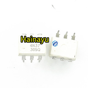 하이나유 IC 집적 회로 전자 부품 백색 광커플러 <span class=keywords><strong>4N37</strong></span> 트랜지스터 출력 4N37M 광커플러 DIP6 직접 삽입 - Product Image 1