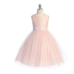 Vendita all'Ingrosso <span class=keywords><strong>Online</strong></span> di <span class=keywords><strong>Abbigliamento</strong></span> per Bambini 4-14 Anni, Vestito Estivo Senza Maniche con Paillettes, Cintura, Schiena a V e Fiocco in Tulle per Feste di Compleanno - Product Image 5