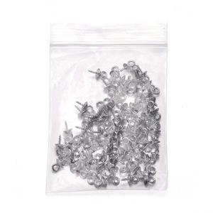 Tornillos de ojo redondos de acero inoxidable de 6 mm para la fabricación de collares, accesorios de joyería pulidos - Product Image 2