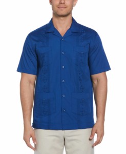 Camisas de <span class=keywords><strong>Guayabera</strong></span> de manga corta personalizadas para hombre, camisas de cuello cubano para hombre, fábrica de verano OEM - Product Image 5
