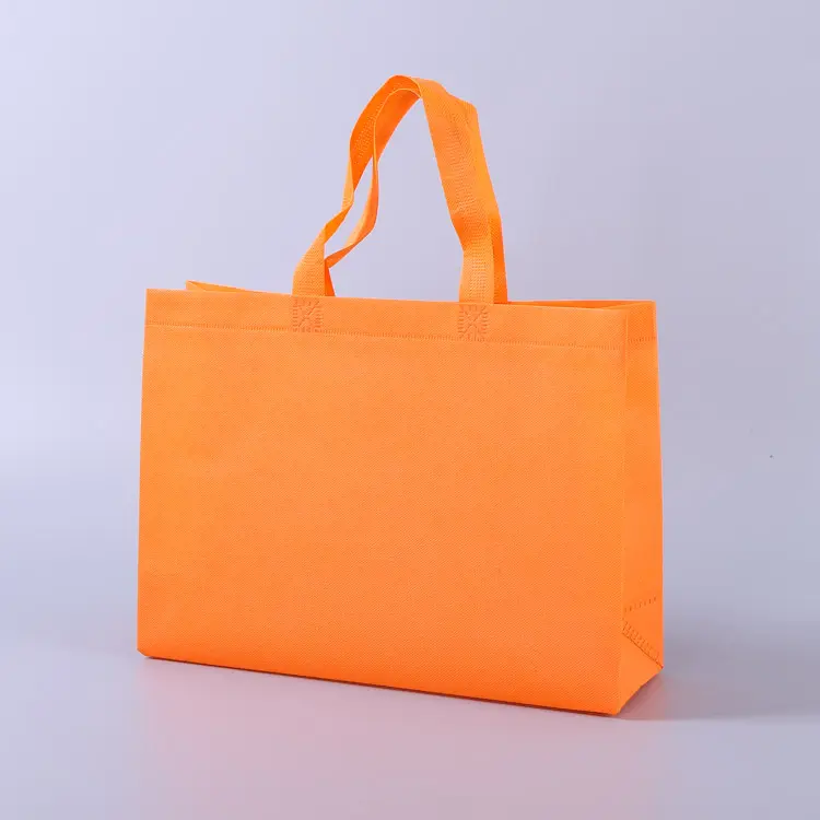 Cheap tote bags custom printed recyclable fabric non woven shopping bags with logo