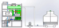 Machine à glace en tubes ROBIN 5 tonnes, contrôle intelligent par PLC, acier inoxydable 304, machine à glace automatique pour boissons et fruits de mer