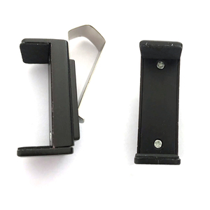 調整可能な金属ガレージドア車のキーリータークランプブラケット自動サンバイザクリップローリングまたは固定コード付き - Product Image 1