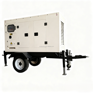 Générateur diesel portable de type remorque 35KW - Moteur de marque, longue durée de vie, entretien facile, ferme, ranch - Product Image 1